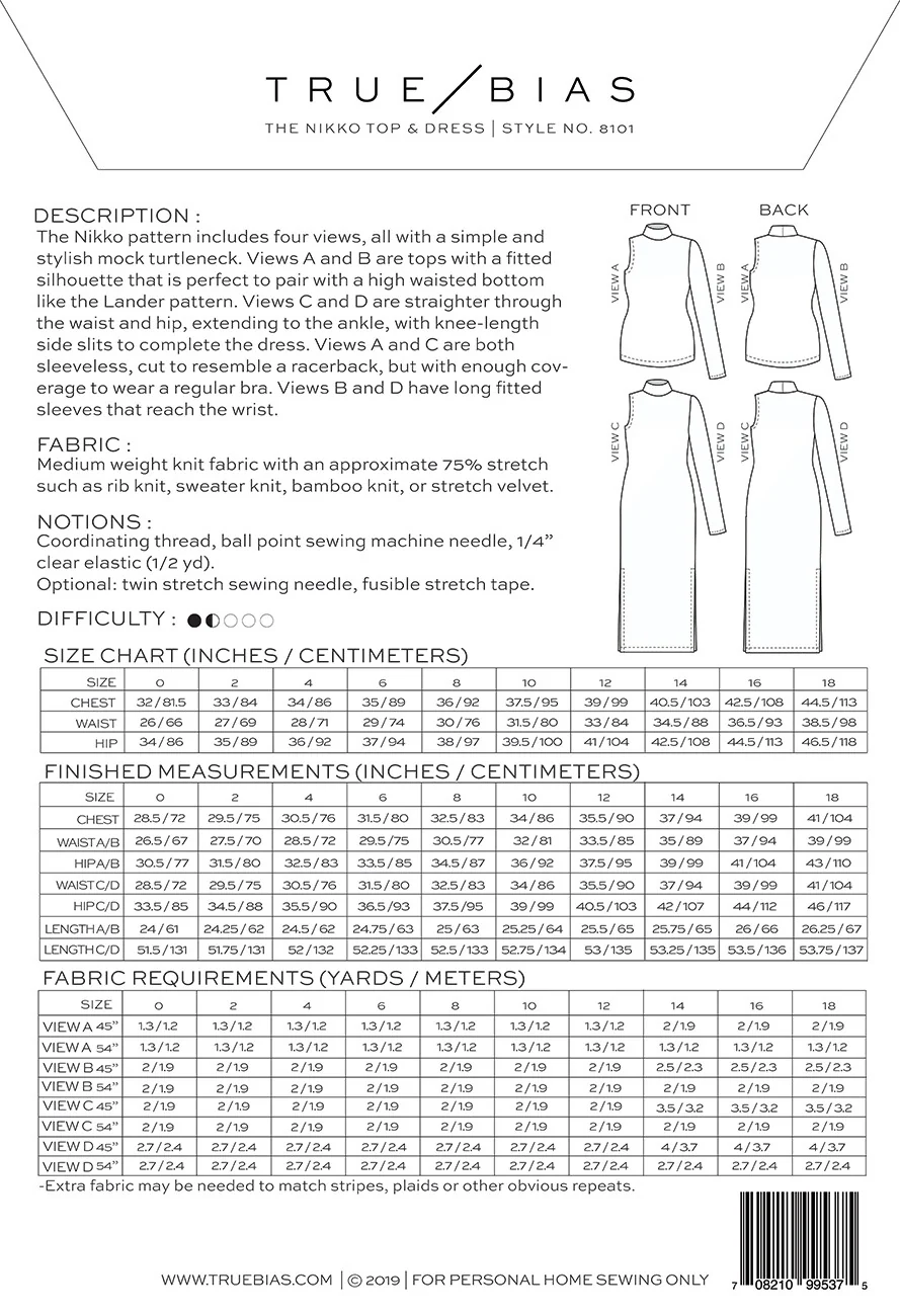 Nikko Top and Dress / Printed Pattern - Image 2