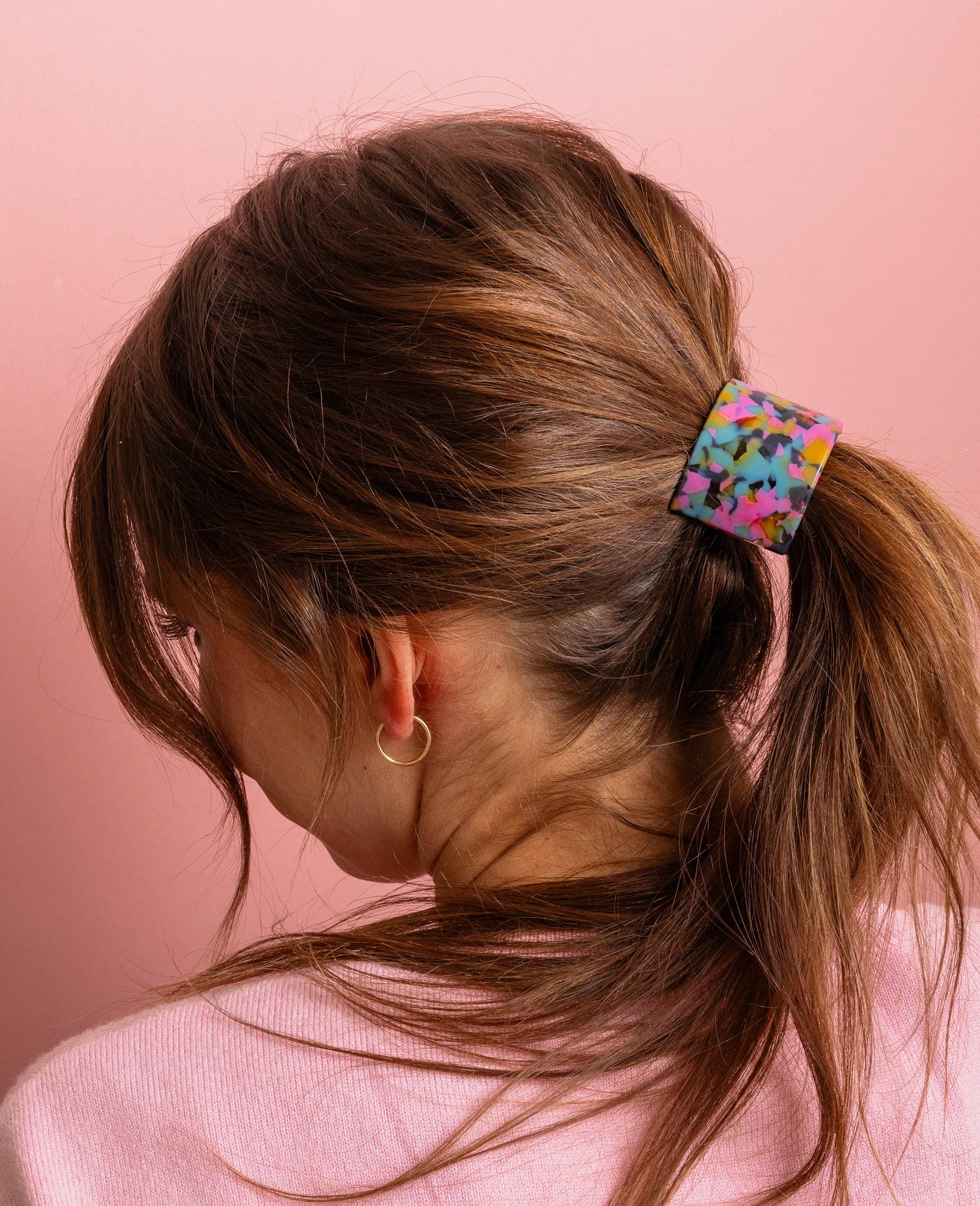 Hair Cuff Ponytail Holder / Bright Tortoise - Image 2