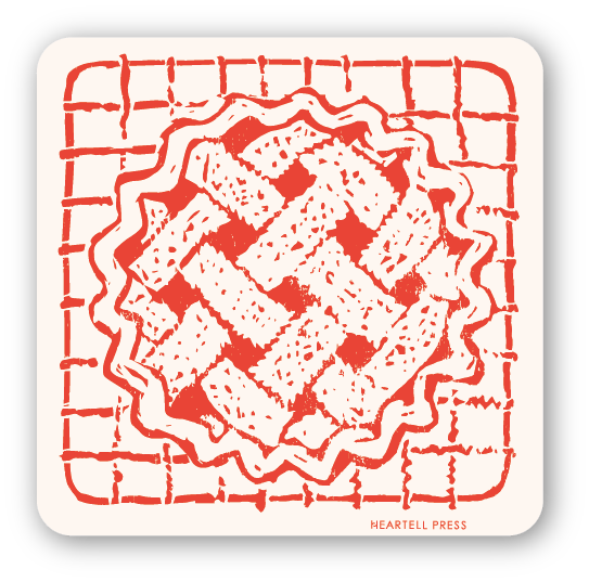 Pie Eco Friendly Die Cut Sticker