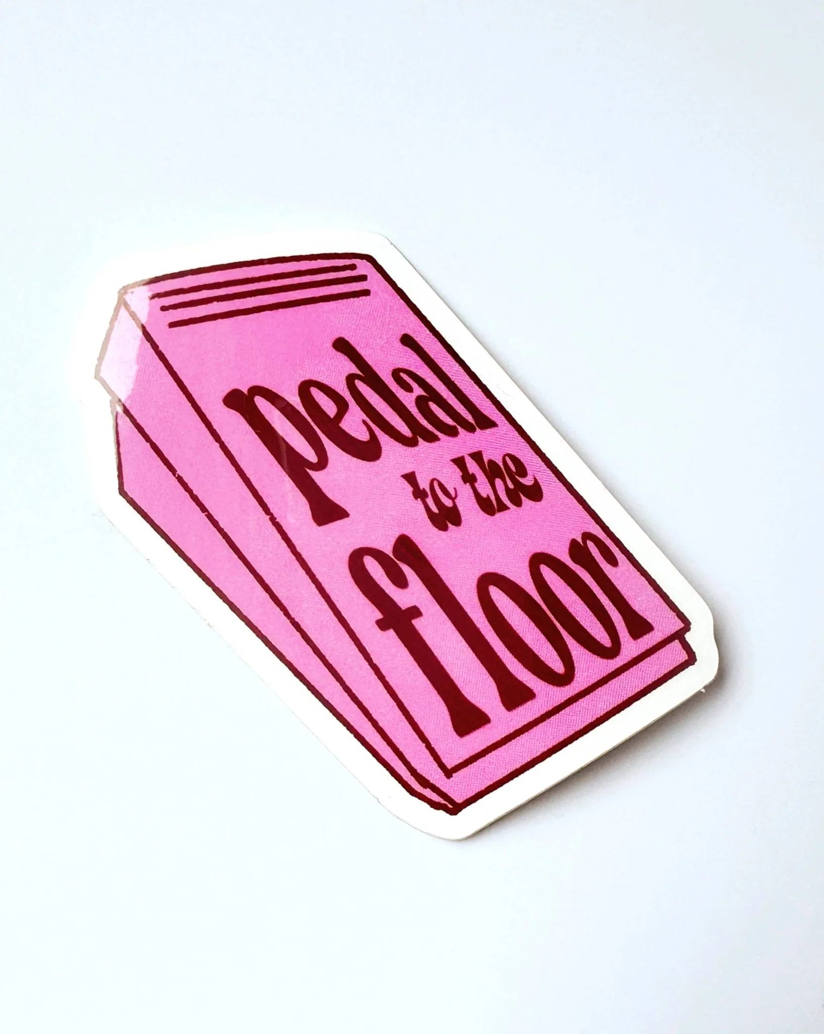 Pedal to the floor Sewing Quilting Sticker - Image 2