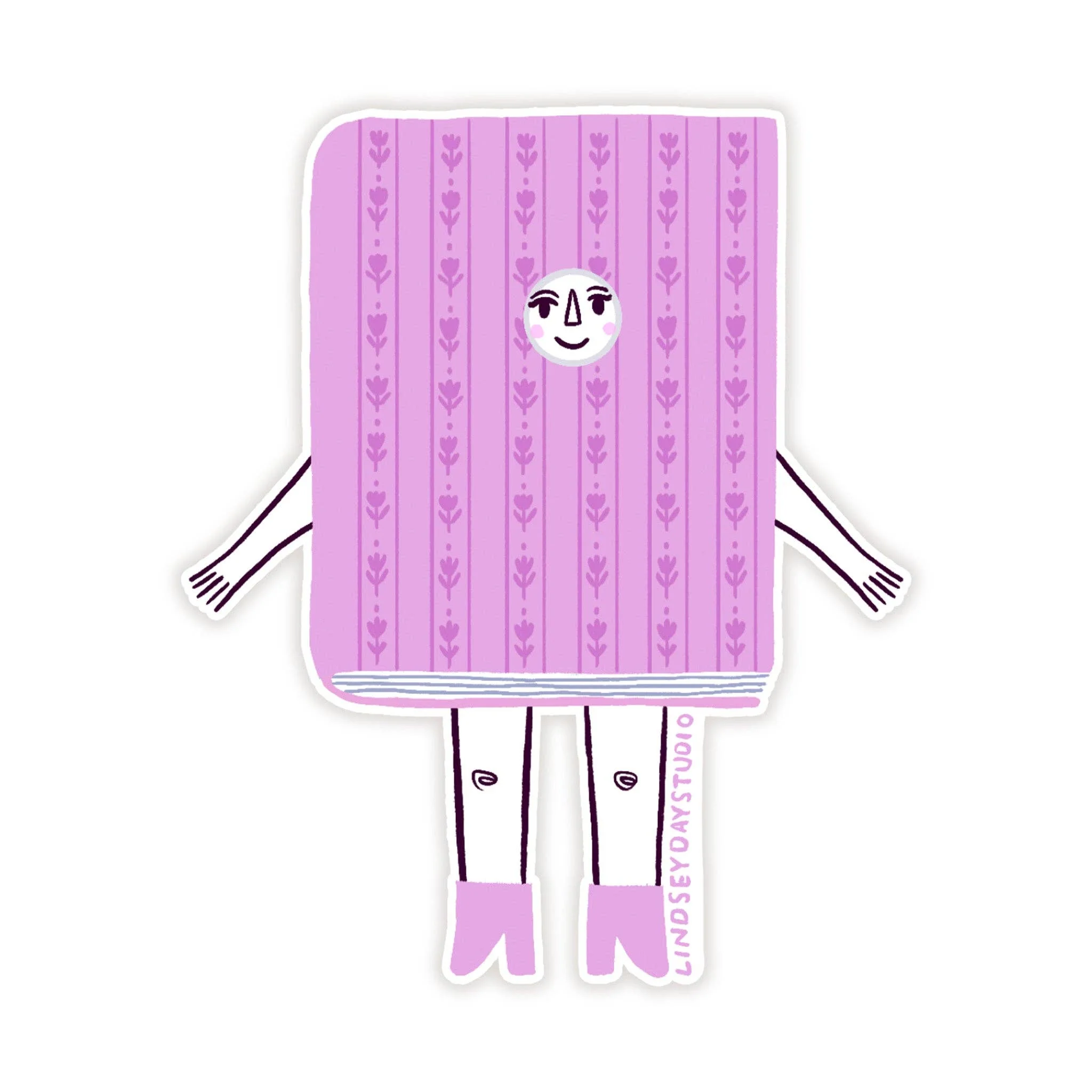 Purple Book Friend Sticker