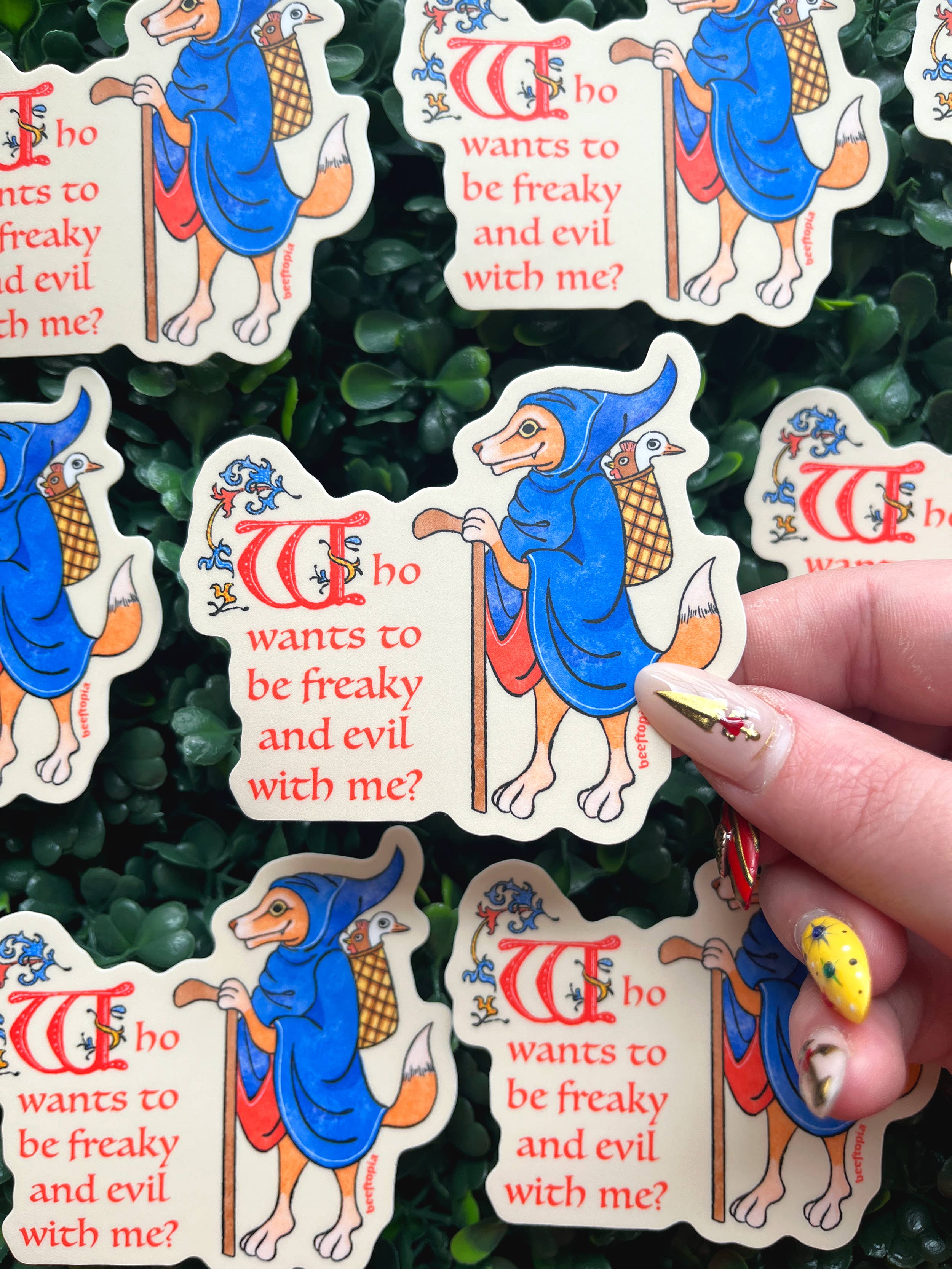 Who Wants to Be Freaky and Evil with Me? Vinyl Sticker - Image 5