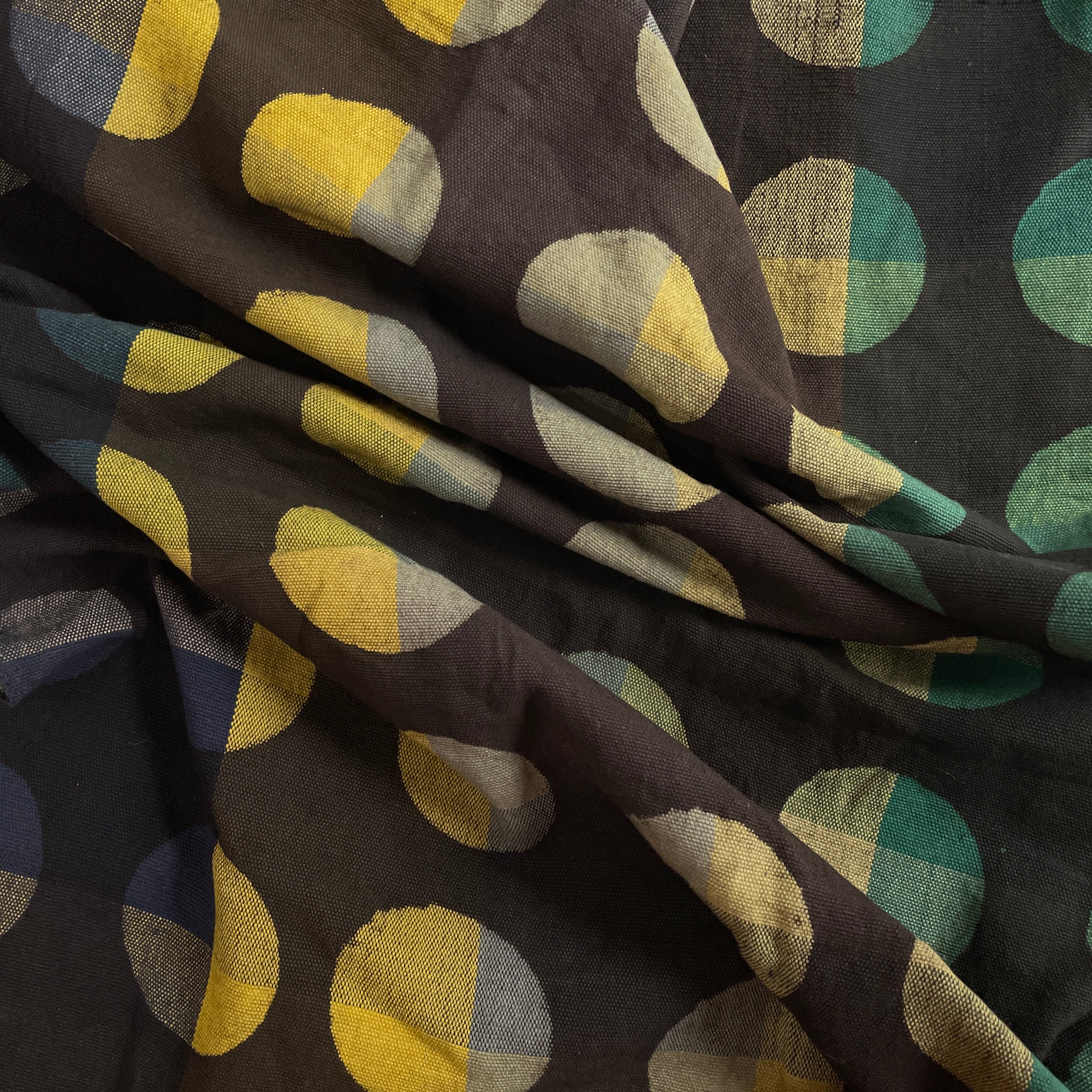 Overdyed Woven Gingham / Greens & Blues