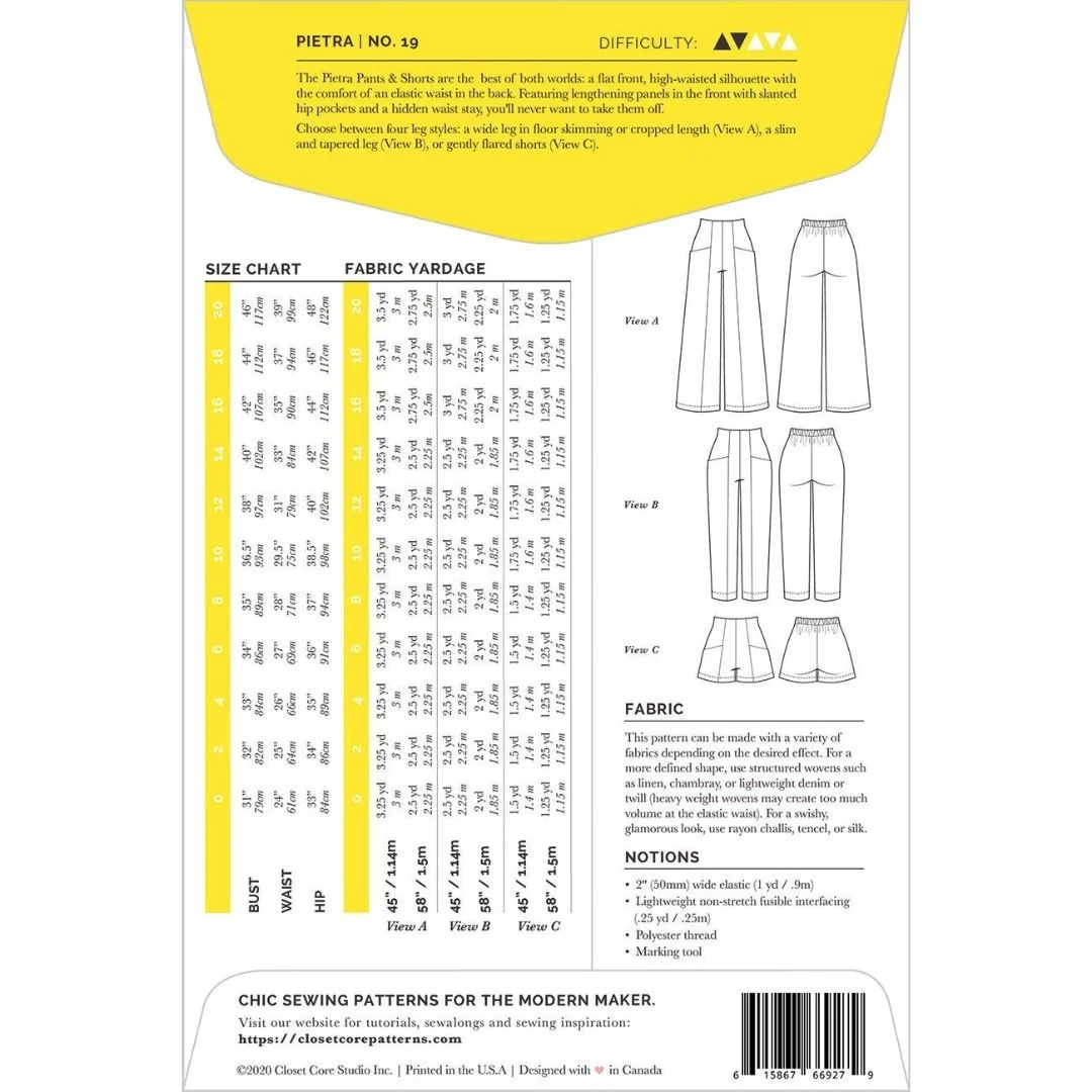 Pietra Pants & Shorts / Printed Pattern - Image 2