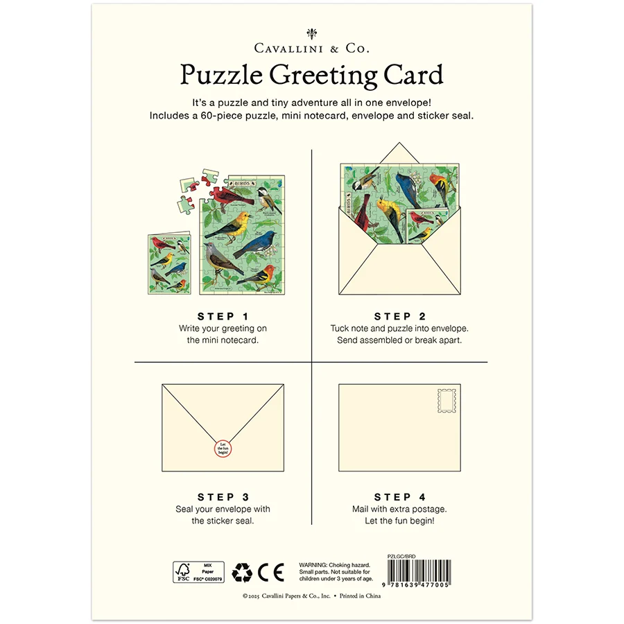 Puzzle Greeting Card / Happy Birthday Cake - Image 2