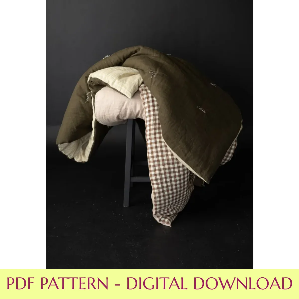 Quilt and Sofa/Bed Topper / PDF Pattern