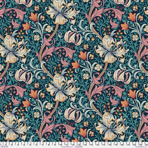 Red House / Golden Lily / Teal / 108"