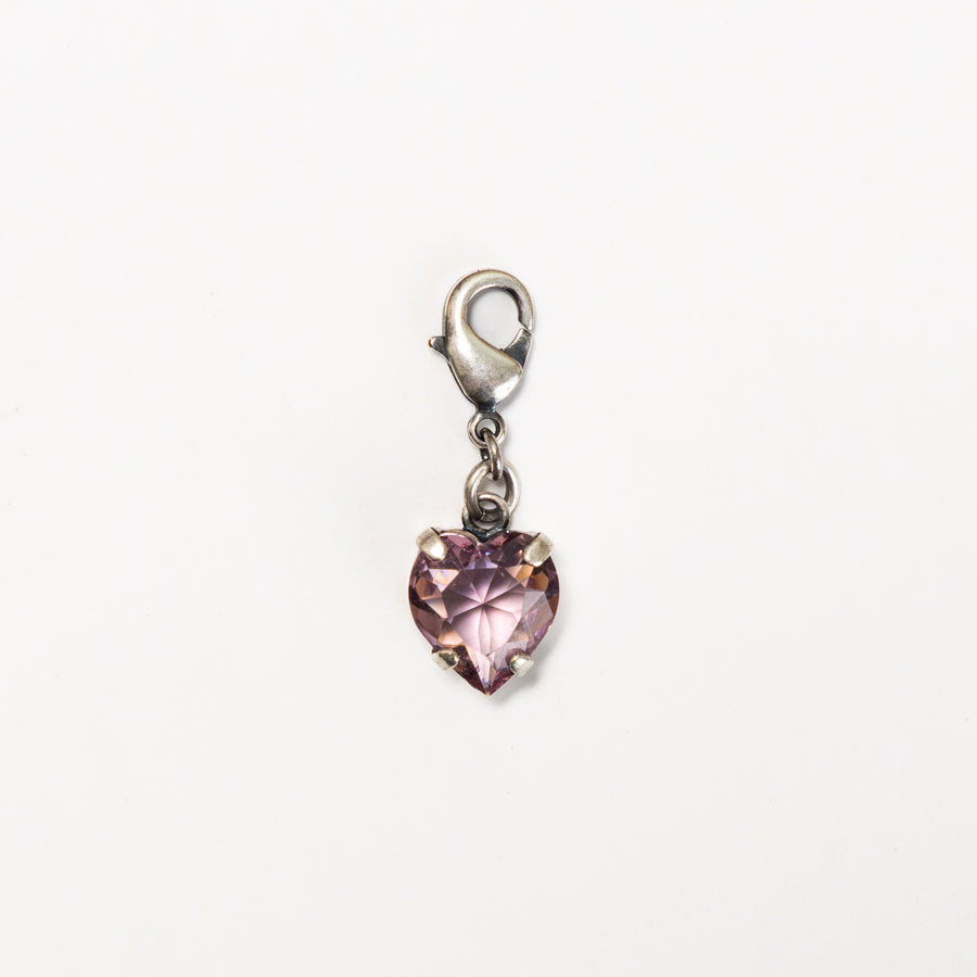 Silver Charm / Purple Heart Crystal