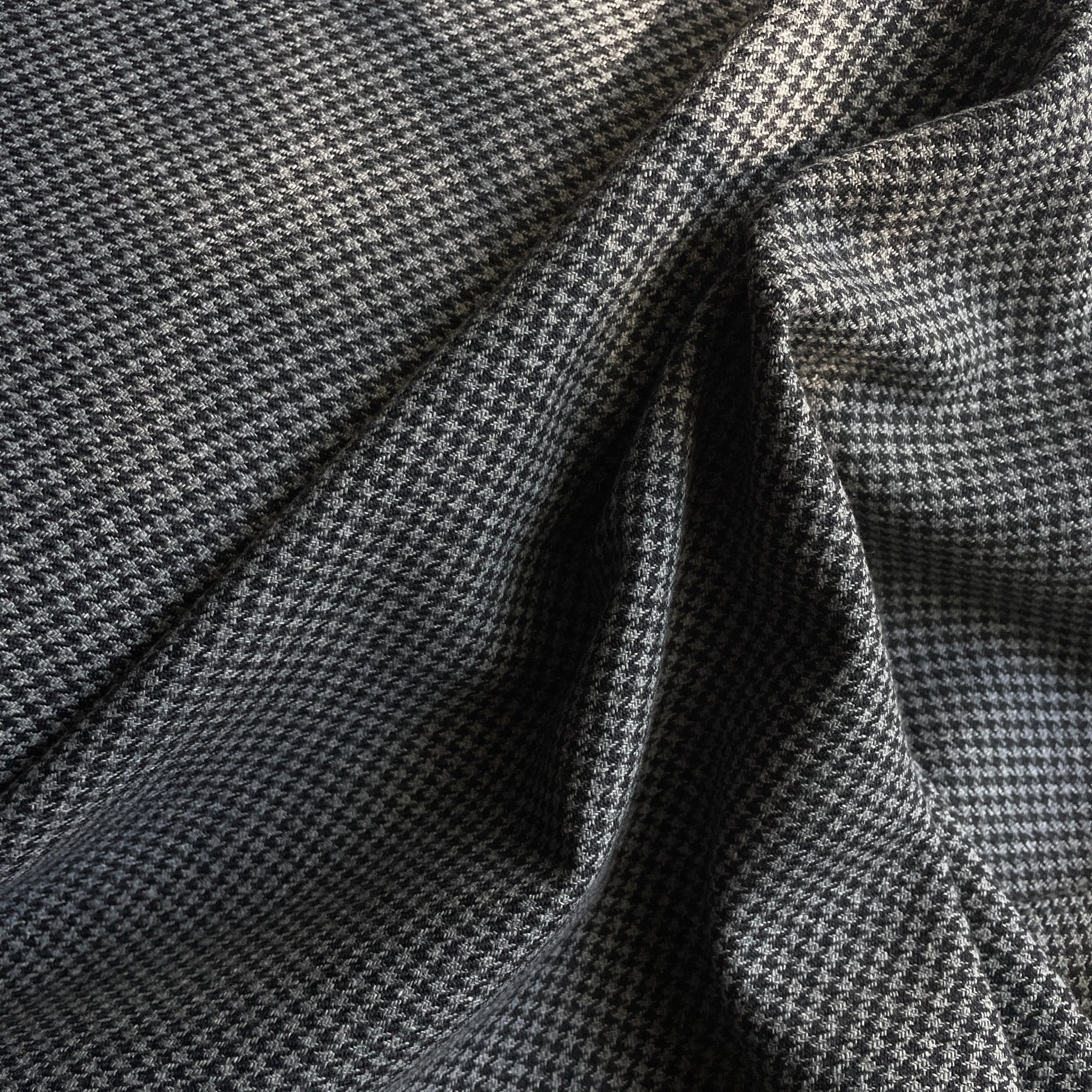 Slate Houndstooth Wool