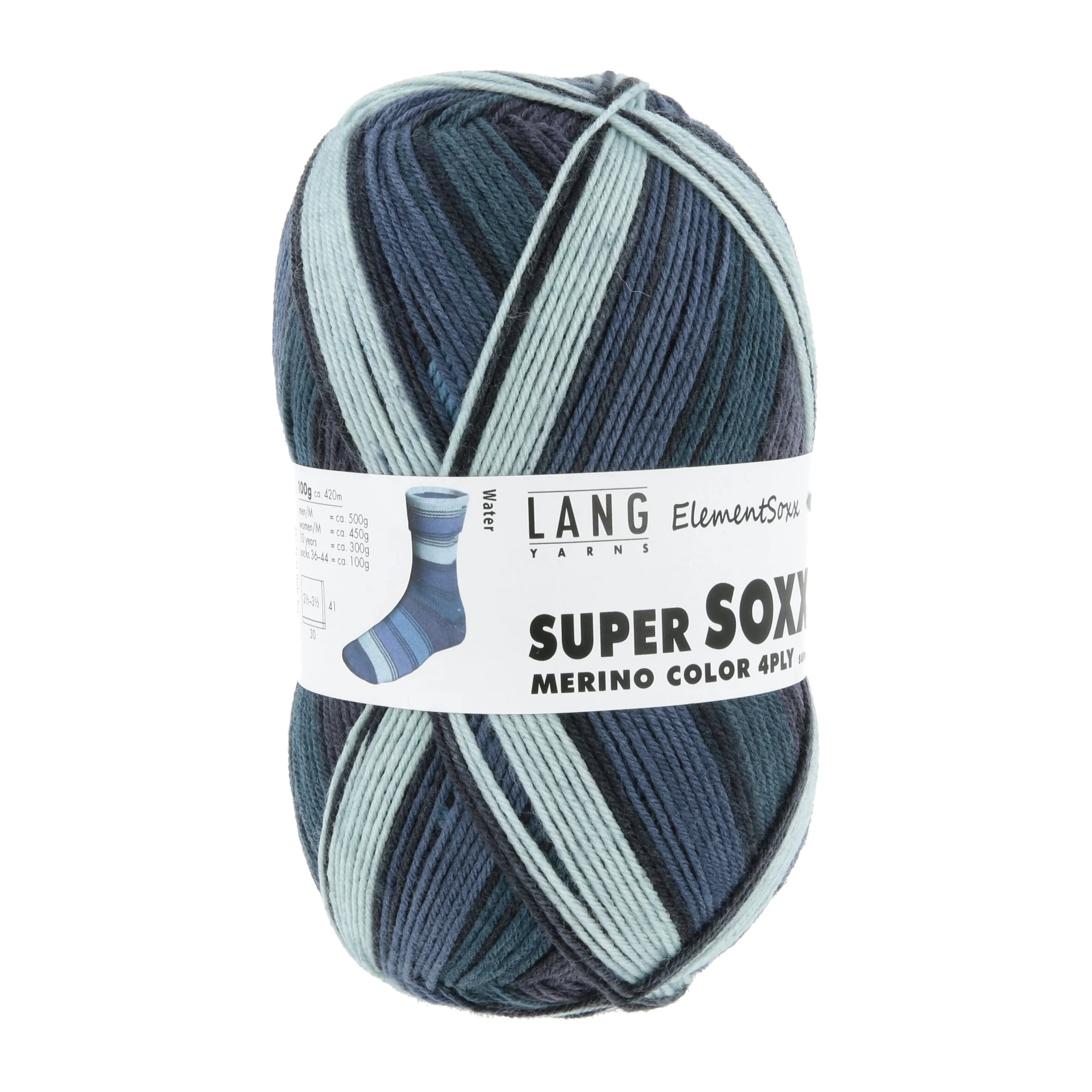 Super Soxx Merino Color / 0528 Water - Image 4