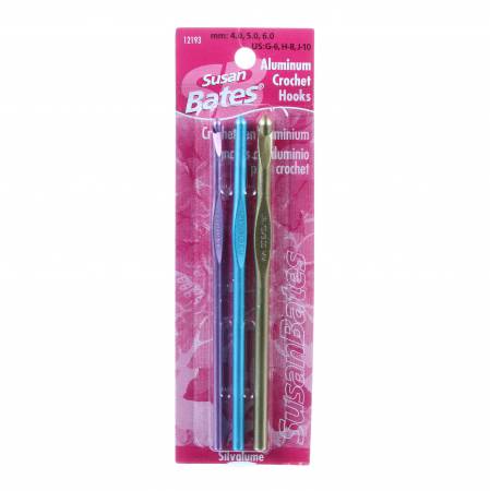 Silvalume Aluminum Crochet Hook Set G-J