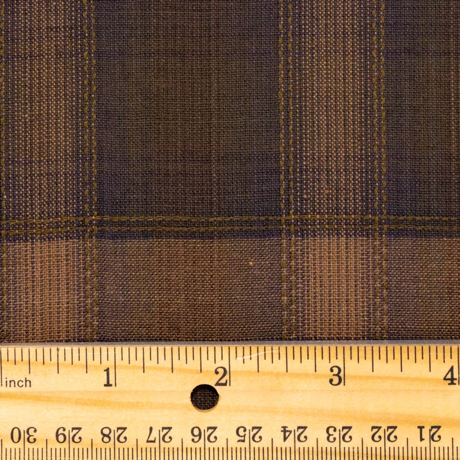 Textured Plaid / Night Brown - Image 3