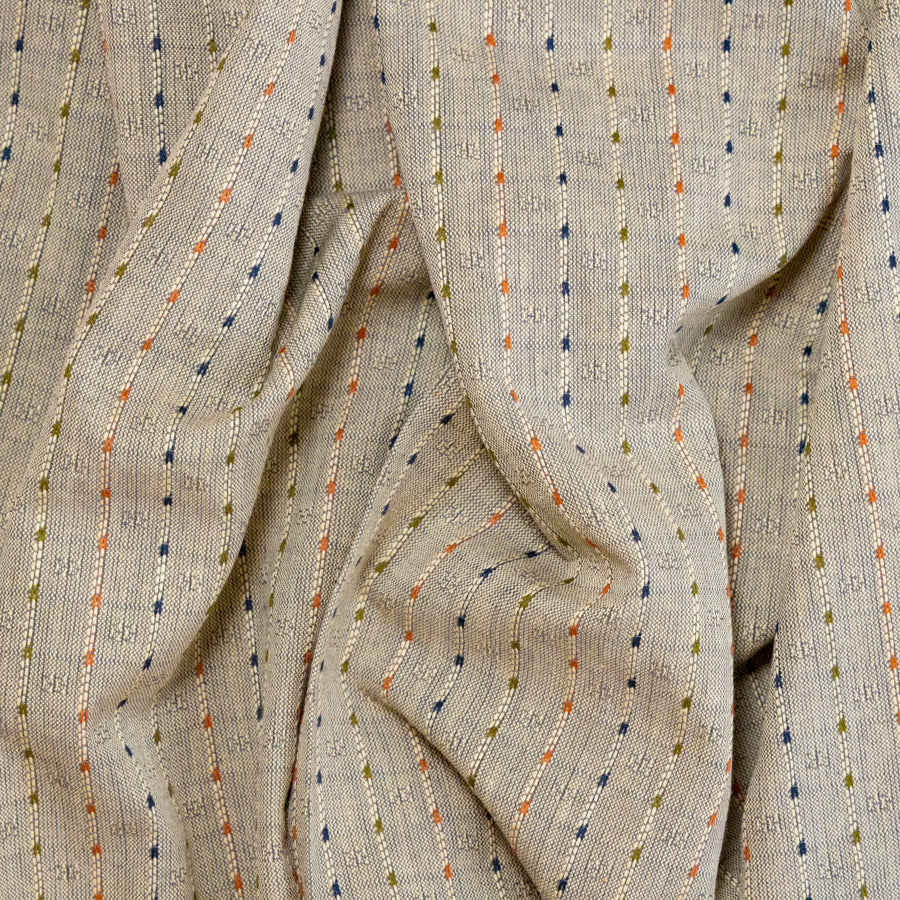 Textured Stripe Woven / Antique Grey