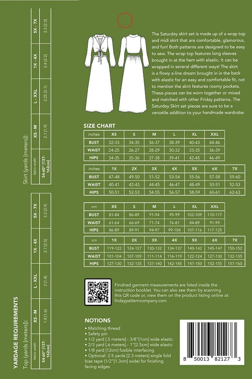 The Saturday Skirt Set / Printed Pattern - Image 2