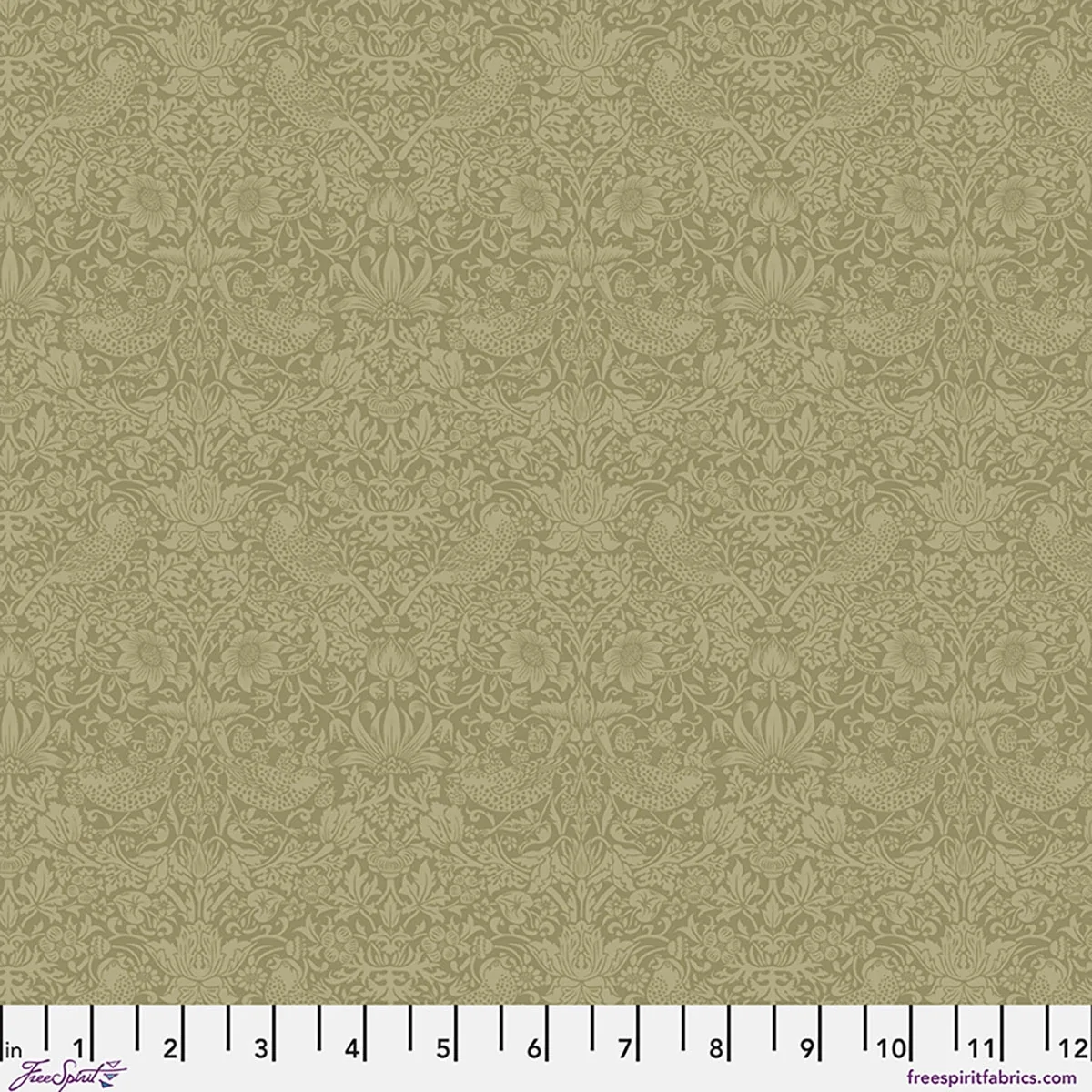 The Trellis Palette / Tonal Strawberry Thief / Olive Fruit