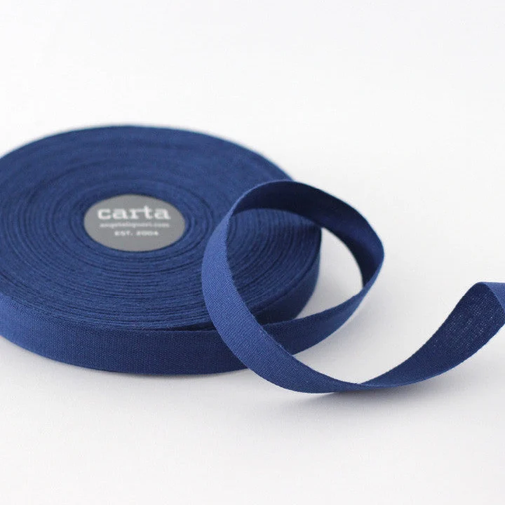 Tight-Weave Cotton Ribbon / Navy