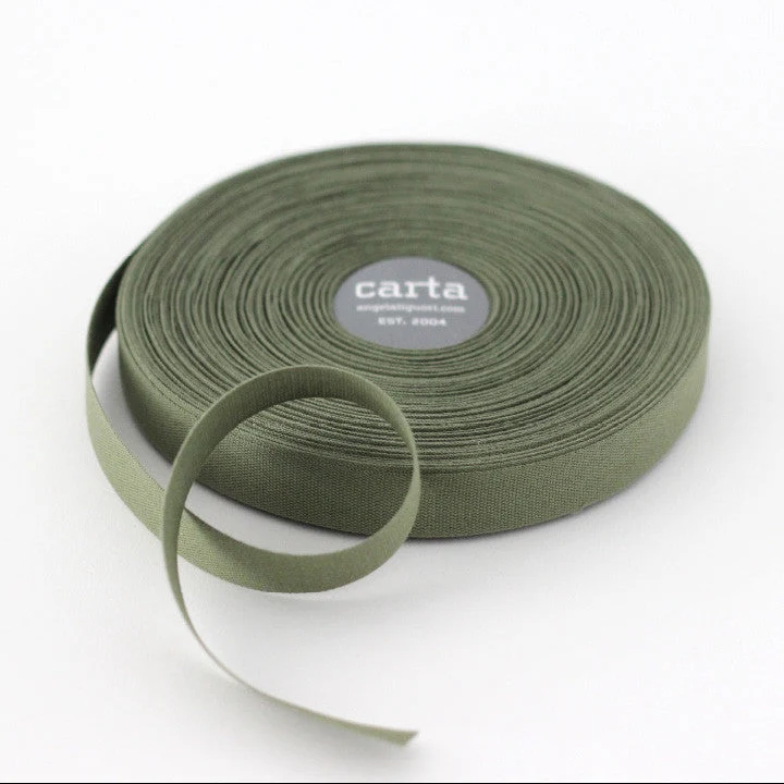 Tight-Weave Cotton Ribbon / Olive