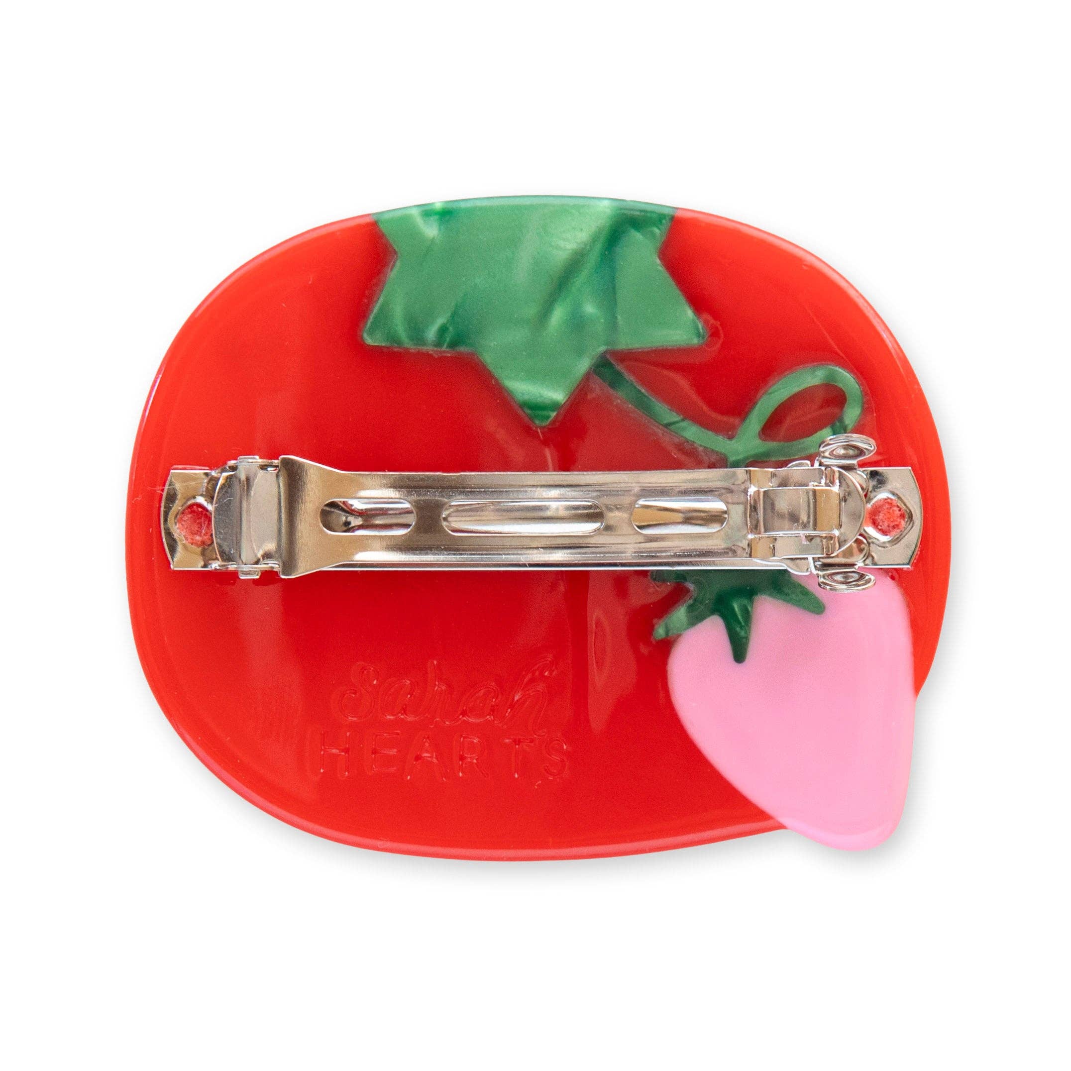 Tomato Pincushion French Barrette Hair Clip - Image 5