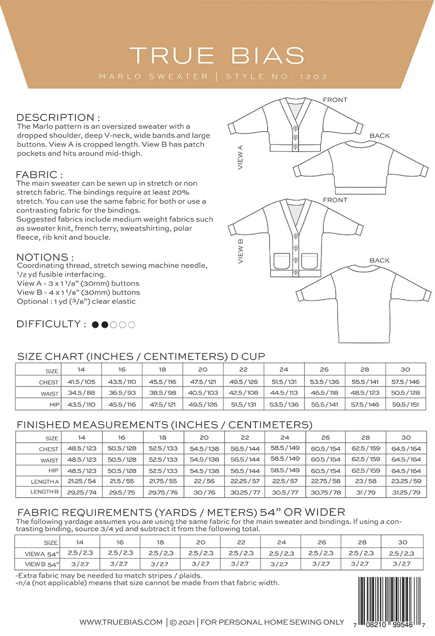 Marlo Sweater / Curvy / Printed Pattern - Image 2