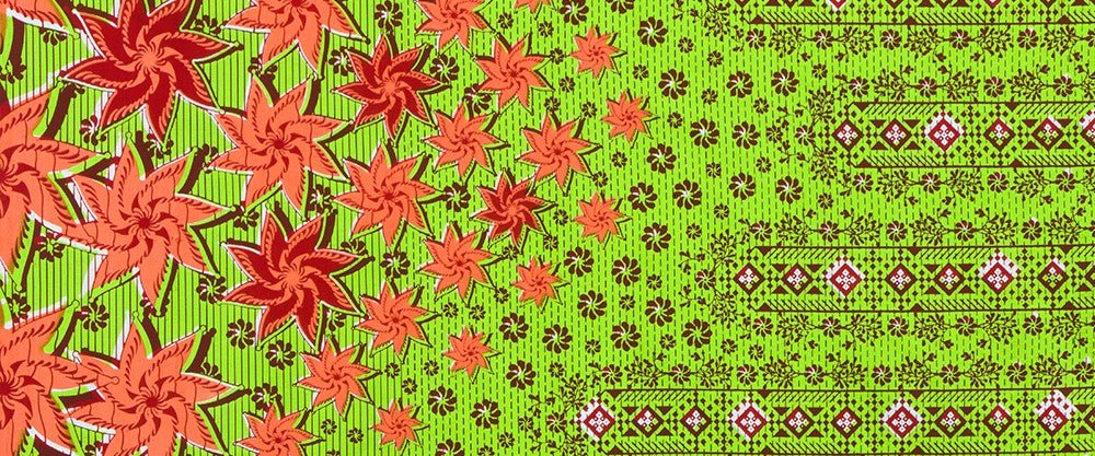 Uniwax Prints From The Ivory Coast / Wax Block / Island Green - Image 2