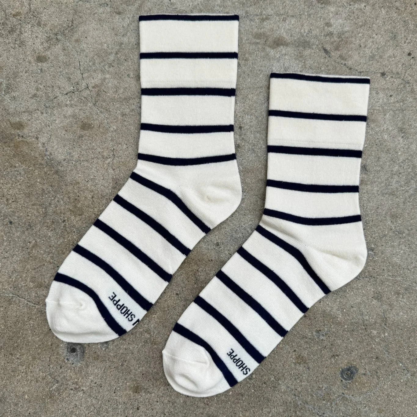 Wally Socks / Breton Stripe