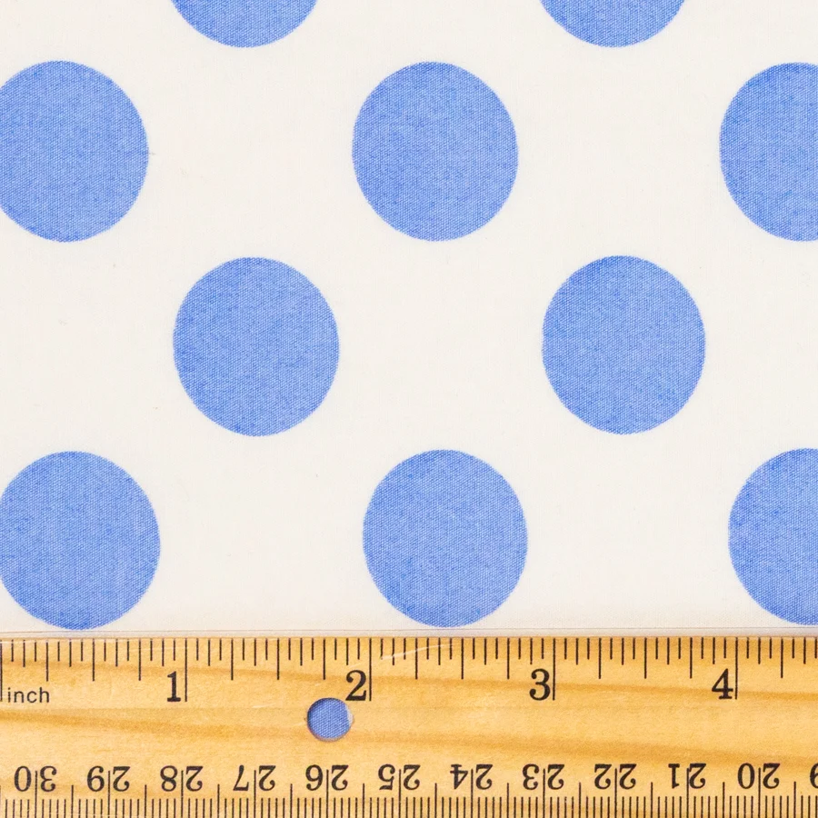 Washed Polka Dot Poplin / Cornflower - Image 3