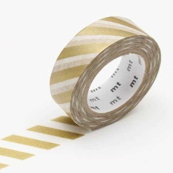 Washi Tape / Stripe Gold