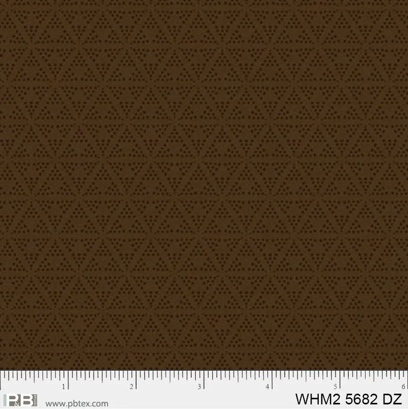 Whimsy II / Dotty Triangles / Brown