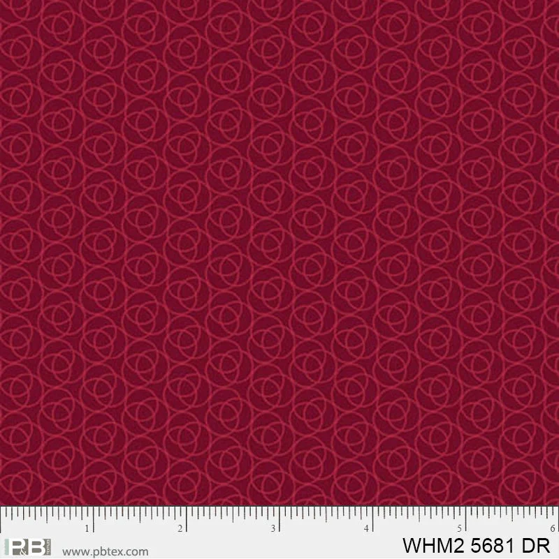 Whimsy II / Overlapping Rings / Dark Red