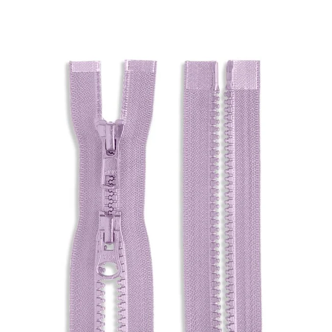 YKK #5 36" Molded Plastic Two-Way Jacket Zipper / Lavender (553)