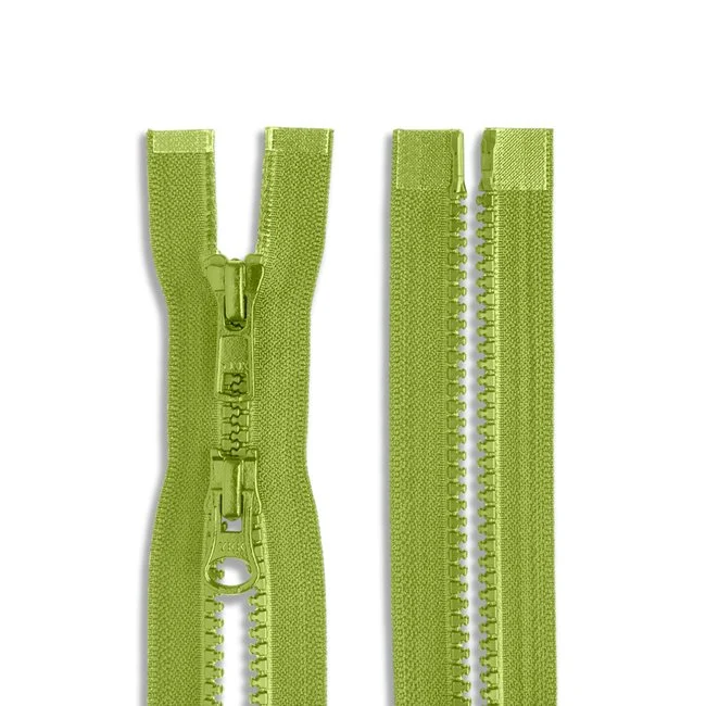 YKK #5 36" Molded Plastic Two-Way Jacket Zipper / Light Green (874)