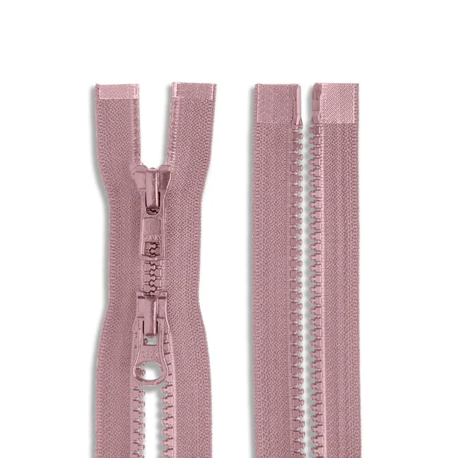 YKK #5 36" Molded Plastic Two-Way Jacket Zipper / Pink (512)